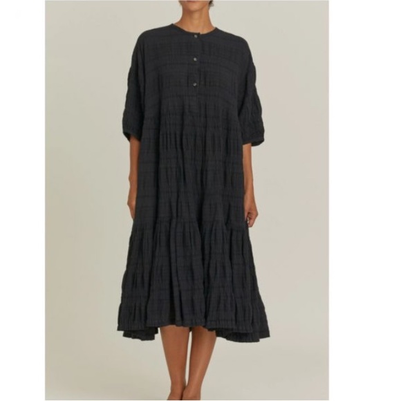 [SOLD 💫] Black Crane Tent dress - Picture 2 of 8